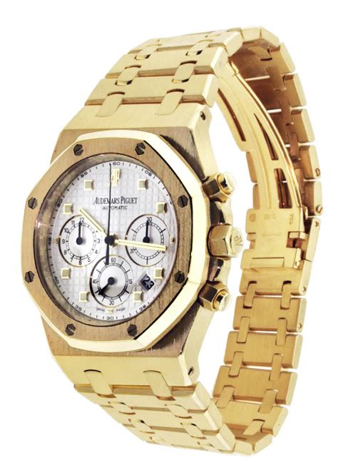 audemars piguet yellow gold royal oak|royal oak watch price list.